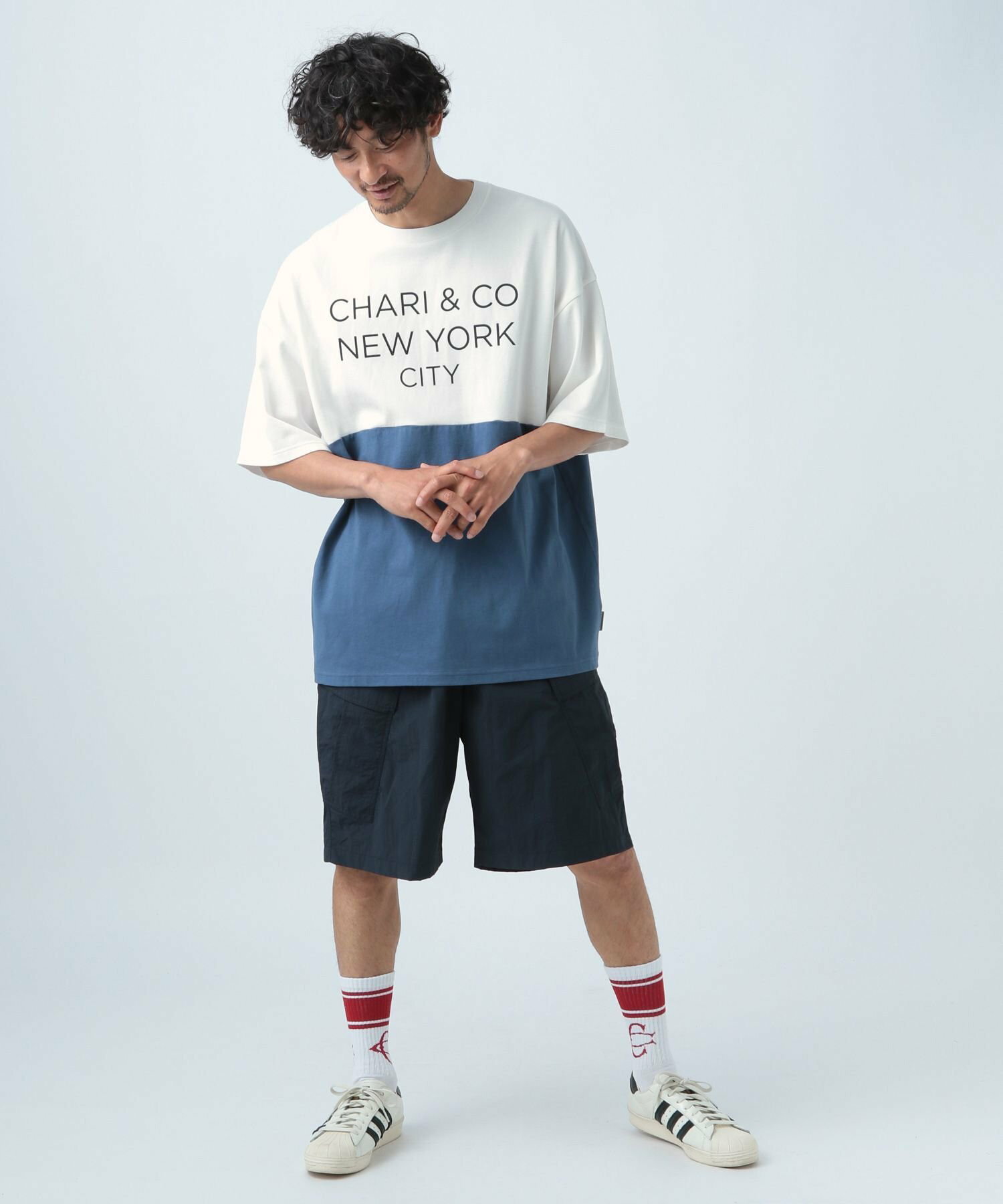 【CHARI&CO SAFE RIDE for BAYFLOW】バイカラーTシャツ